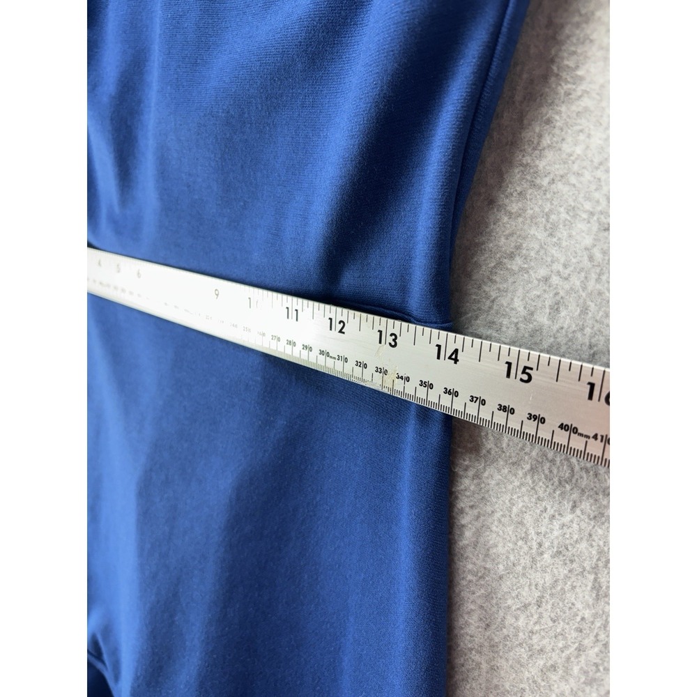 Gap Royal Blue Fit and Flare Ponte Flutter Hem Dress Size 2 Stretch Classic Chic - Picture 12 of 13